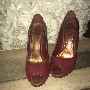 Luichiny Paloma peep toe high heels